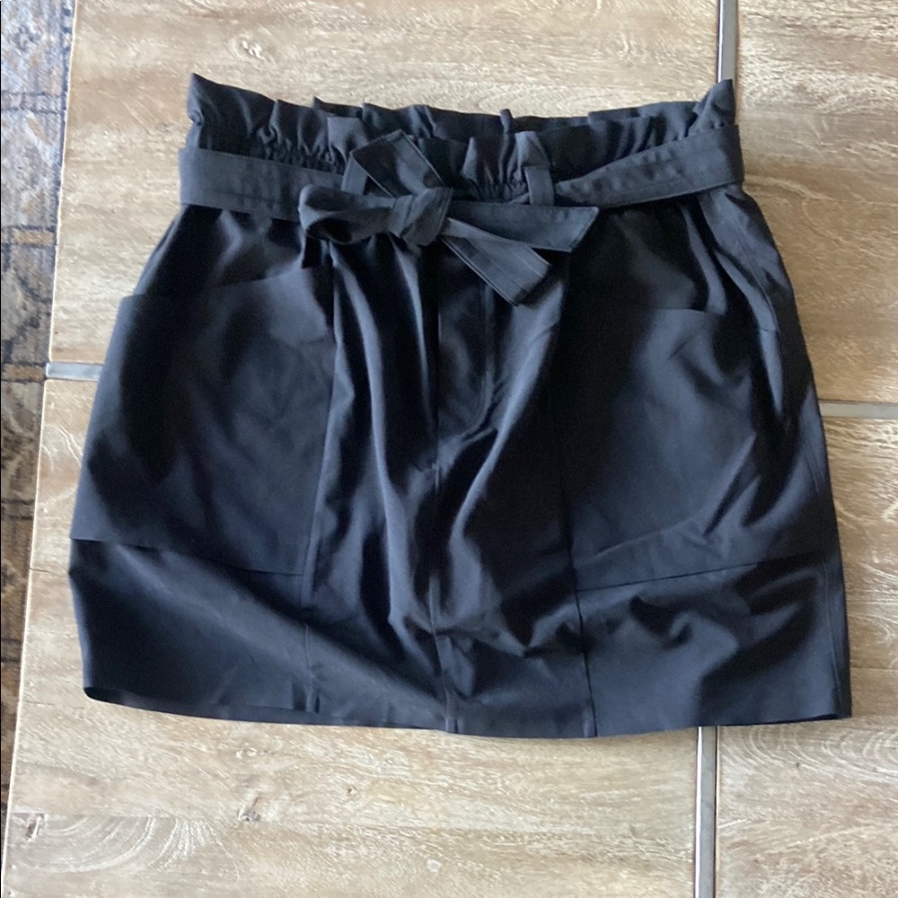 Athleta Black Skort with Tie Front